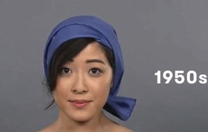 中国百年化妆史